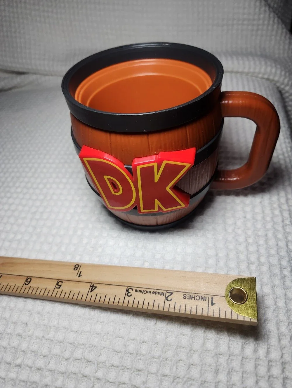 Donkey Kong Barrel Mug with DK Logo - Brown